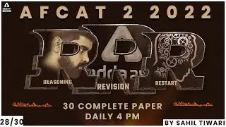 AFCAT 2 2022 | AFCAT Reasoning | AFCAT Reasoning Previous Year Question Paper #28 | By Sahil Tiwari