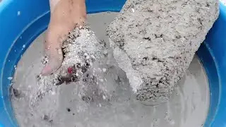 ASMR Water crumbling Sand Cement || Satisfying Edit #asmrcrumble #oddlysatisfying #asmr