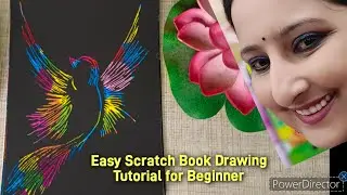 100 days challenge_day 70_scratchbook drawing_fun drawing_bird painting #fyp #colouringvibes # 81