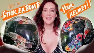 How to Stickerbomb your Helmet! Customise and Personalise your helmet for less than &pound;5.