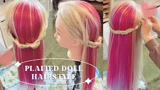 Cute Plaited Doll Hairstyle 💕 | Easy Hair Tutorial | Elenitsa's World