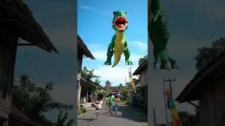 Wowww ! Layangan Dinosaurus Besar #layangan #layanganbesar #dinosaurus #fyp #layanganbali