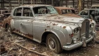ASMR Car Restoration of Silver Rolls-Royce Phantom V 1961 from Abandoned Condition to Looking New