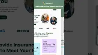 Insurbes   Insurance Website Template #insurance #accounting #shorts