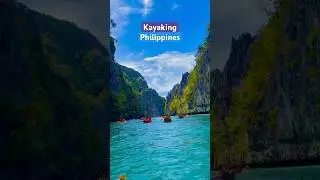 Kayaking at Philippines #travel #philippines #kayaking #biglagoon #travelphilippines