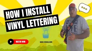 Red Alpha Install Tip #letteringbeginner #installation #vinylinstallation