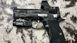 Cajunized Cz75 p01 с trijicon SRO
