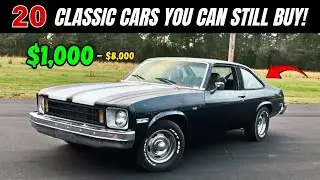 20 классических автомобилей стоимостью от 1000 до 8000 долларов!