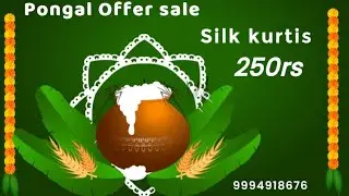 Pongal Offer collection silk kurti Just 250rs only For booking 9994918676 #new #fashion #vlog #reels