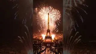 Paris New Year Celebration 2026 | Eiffel Tower Midnight Fireworks #paris #2026