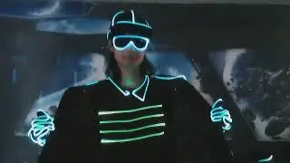 DMX LED Light Tron Dance Suit Costume Hip Hop Performance Wear Jacket for show WL-0204