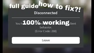 How to fix error code 268 roblox pc  FULL GUIDE 2021-2022