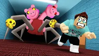 PIGGY SPIDER BOSS + MRS. COW + CROCODILE! (Piggy Custom Characters)