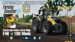 Farming Simulator 23 +100 Mods Map Porto Barrinha Farm | Map tour | Fs23 | Brazil Map