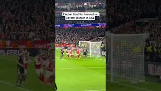 Jurrien Timber Goal for Arsenal vs Bayern Munich in Champions league