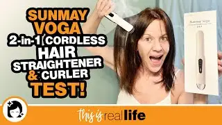 Sunmay Voga 2-in-1 Cordless Hair Straightener & Curler Test - THIS IS REAL LIFE