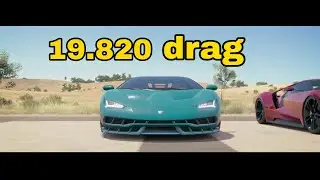 Forza horizon 3 lamborghini centenario drag tune  (19.820sec) drag