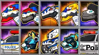 Dino Robot Police Corps - T-Rex Cops - Iron Panther - Velociraptor Cops - Tyrabo Double Cops - Tarbo