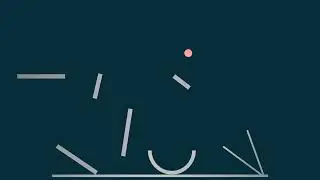 Obstacle course ball animation in Blender