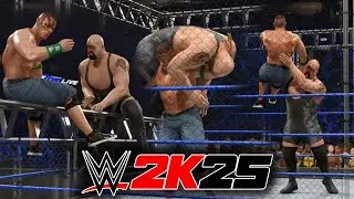 WWE 2K25: John Cena vs Big Show &ndash; Epic Steel Cage Match | Full Gameplay Showcase 🔥