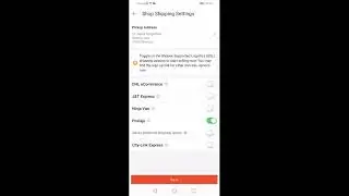 Shopee Seller standard delivery Shipping option