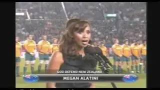 Megan Alatini : Bledisloe Cup 2009 : New Zealand National Anthem