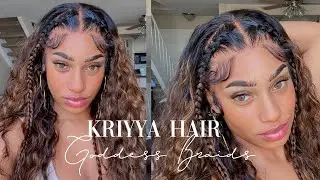 Two Braids On Frontal Wig | Kriyya Wig Review