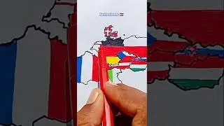 draw Flag Map of Netherlands 🇳🇱 #netherlands