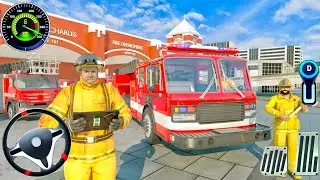Fire Truck City Rescue Simulator: 911 US Emergency Fire Truck Driving Game 3D! Android Gameplay