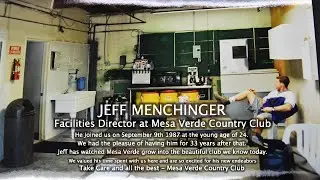 Farewell Jeff Menchinger