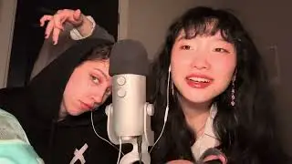 My Best Friend Tries ASMR for the FIRST TIME | Showing Her Makeup Bag