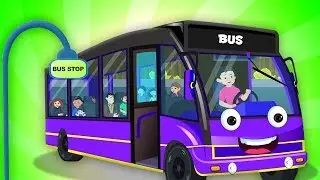 Ruedas en el autobús | canción infantil | canción de autobús | Wheels On Bus
