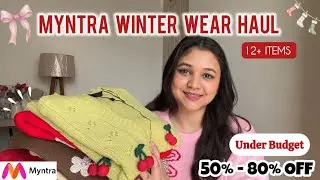 Myntra Winter Wear Haul Under 999/- 😍 | Dresses, Cardigans, Pullovers, Varsity Jackets & Sweaters 