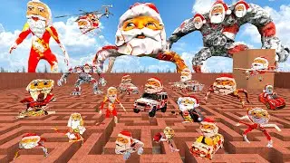ALL TYPES GOO GOO GAGA MEME CAR TANK PLANE HELICOPTER BOSS SPIDER BIG MAZE in Garry's Mod