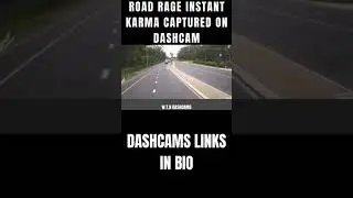 ROAD RAGE INSTANT KARMA CAPTURED ON DASHCAM #ROADRADGE#SHORTS