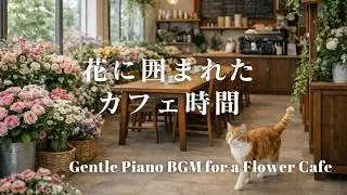 花に囲まれたカフェ時間❘Gentle Piano BGM for a Flower Cafe|カフェBGM