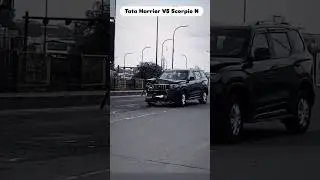 Accidentally Tata Harrier Vs Scorpio n #accidentally #tataharrier #scorpion #shortvideo #rajsahani27