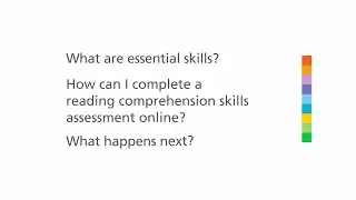 Academic Upgrading - Assessment Essential Skills
