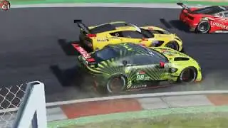 . . . some GTE's take on the Red Bull Ring . . .