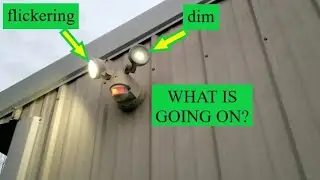 Flickering Motion Sensor LED Light