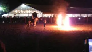Espectqculo de fuego con caballos del valle del louro