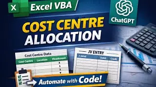 How to Allocate Expenses to Cost Centres in Excel (VBA + ChatGPT)