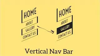 Create Vertical Navigation Bar in HTML and CSS3 | Skewed Nav Bar