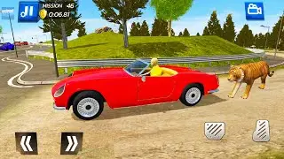 Red Cabrio Car Without Roof Drive - Summer Camper Island Simulator #6 - Android Gameplay