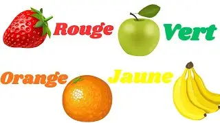 Easy French | Learn French | Colors in French with Fruits | Apprendre le fran&ccedil;ais