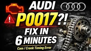 How to Fix AUDI P0017 Engine Code in 6 Minutes | 4 DIY Methods (Cam/Crank Correlation)
