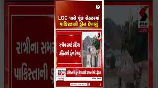LOC | LOC પાસે પૂંછ સેક્ટરમાં પાકિસ્તાની ડ્રોન દેખાયું | Poonch Sector | Pakistan Drone |