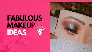 How to creat : red smoke eyes makeup! makeup tutorial _for bignners !easy makeup tutorial!! 