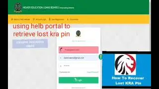 FINDING LOST KRA PIN USING HELB PORTAL
