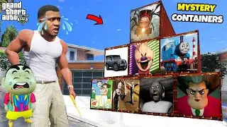 Franklin Opens EVERY CHOO CHOO CHARLES MONSTER TRAIN horror CONTAINER in GTA 5